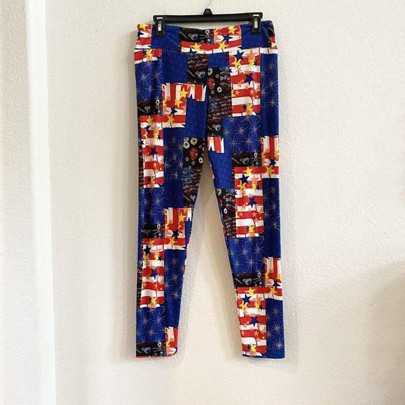 Lularoe One Size Mountain And Cloud Rare One Size Leggings‎  Athleisure EUC - Picture 4 of 10